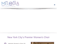 Tablet Screenshot of melodiawomenschoir.org